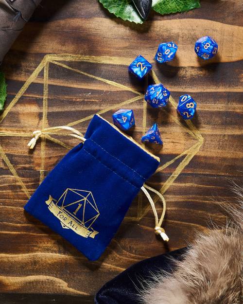 image of Dice Bag and Acrylic Dice