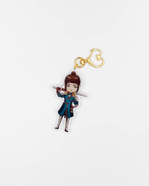 image of Evandra the Fighter Acrylic Keychain
