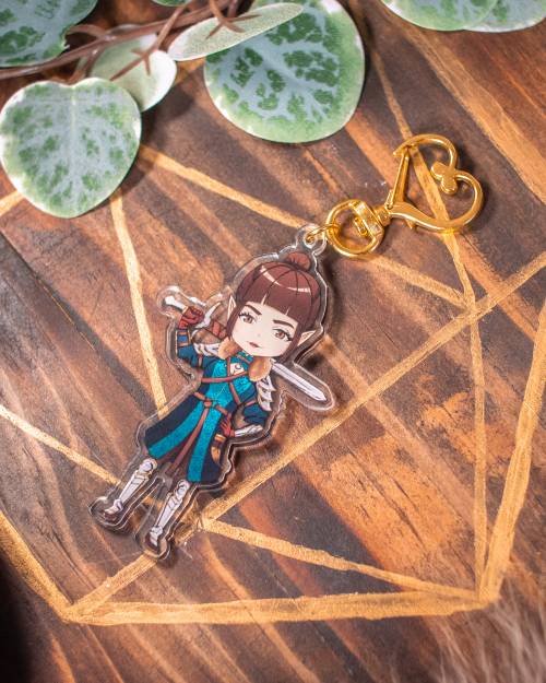 image of Evandra the Fighter Acrylic Keychain