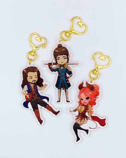 image of The Party Acrylic Keychain Set