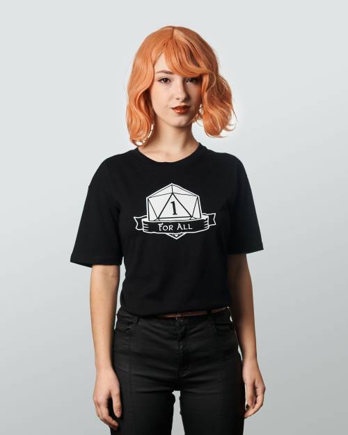 image of 1 For All Black T-Shirt